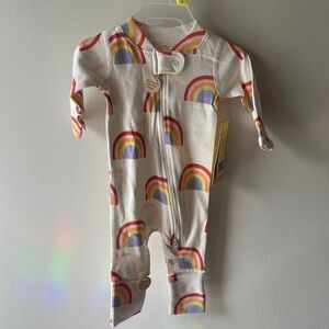 NEW Monica + Andy Baby Bodysuit Romper  Rainbow Sleeper Preemie Organic